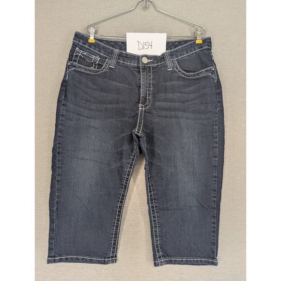 Lee Slender Secret Blue Jean Capri 16 Petite Lower On The Waist -0625D154 - Picture 8 of 8